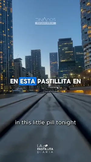 En esta pastillita, en esta noche, Dios...